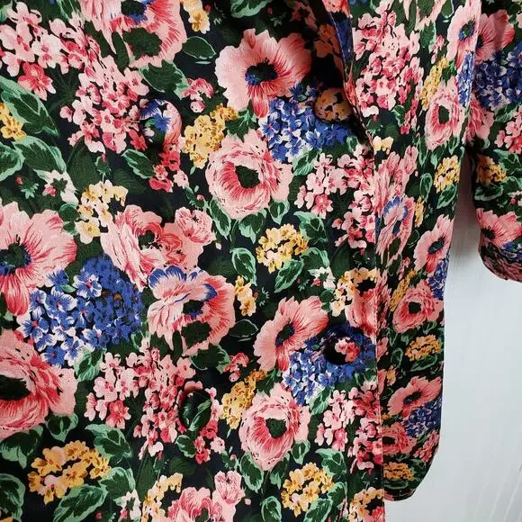 Victoria’s Secret Gold Label Floral Sleep Shirt Women’s Medium - Picture 4 of 8